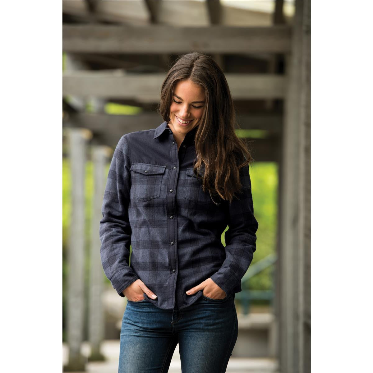 Women's Logan Thermal Shirt - Carbon Plaid