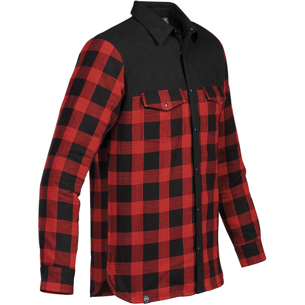 Men's Logan Thermal Shirt - Black / Red Plaid