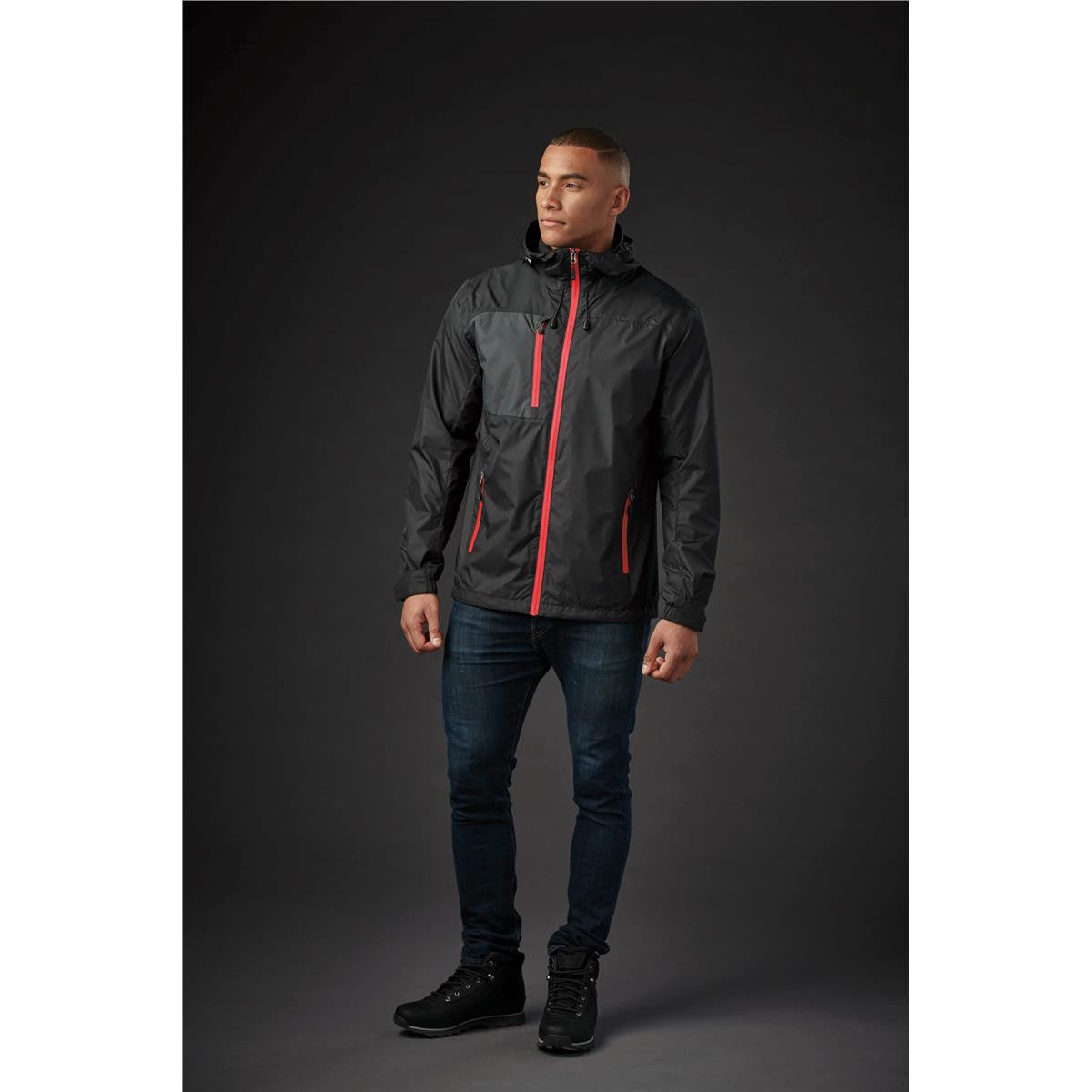 Men's Olympia Shell - Black / Bright Red