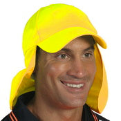 HiVis Cap with Flap - Orange