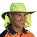 hivis hat with flap - Navy