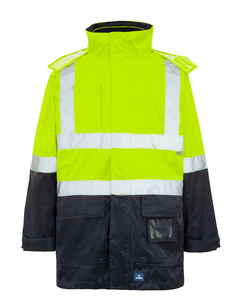 Hi-Vis Healy 4-in-1 Jacket & Vest in Fluoro Orange & Navy