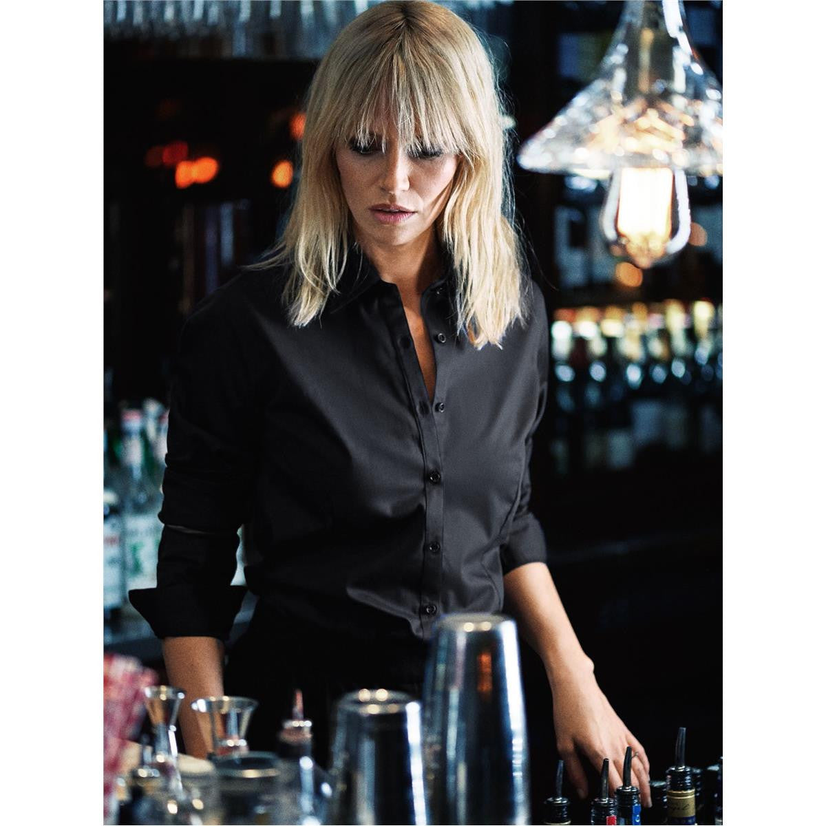 Green Bow 01 Women's Shirt - Black