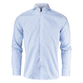 Yellow Bow 50 Men’s Shirt - Sky Blue Stripe Front