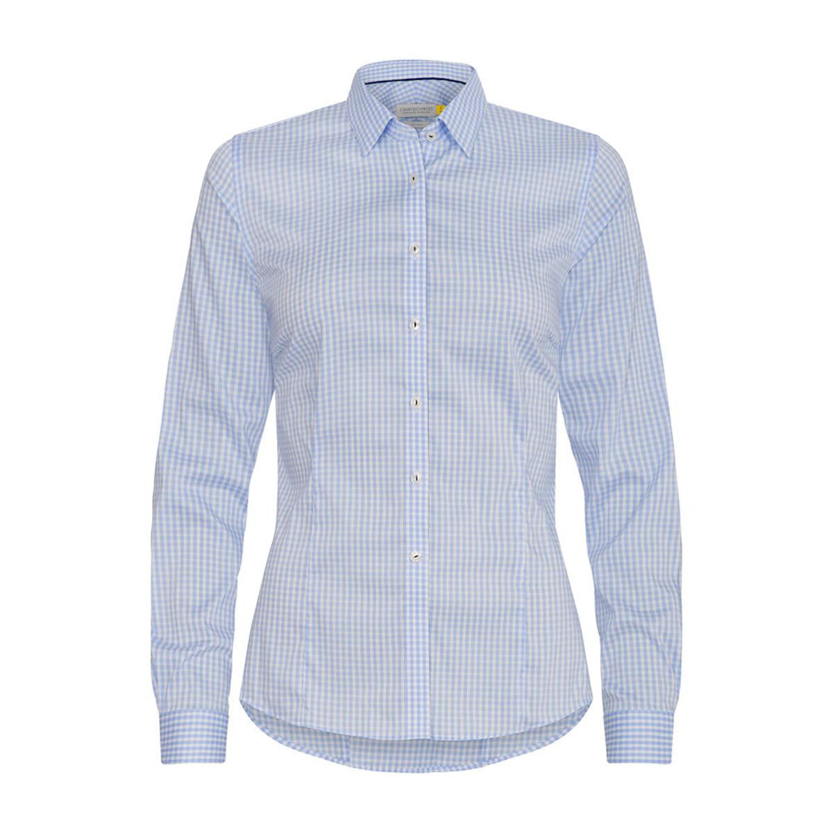 Yellow Bow 53 Women's Shirt - Navy Check