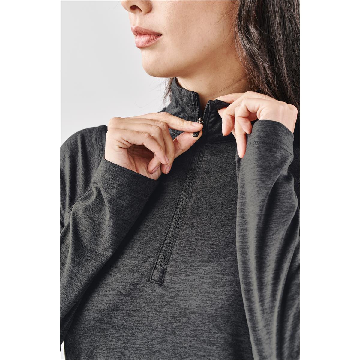 Women's Milano 1/4 Zip Pullover - Classic Blue Heather
