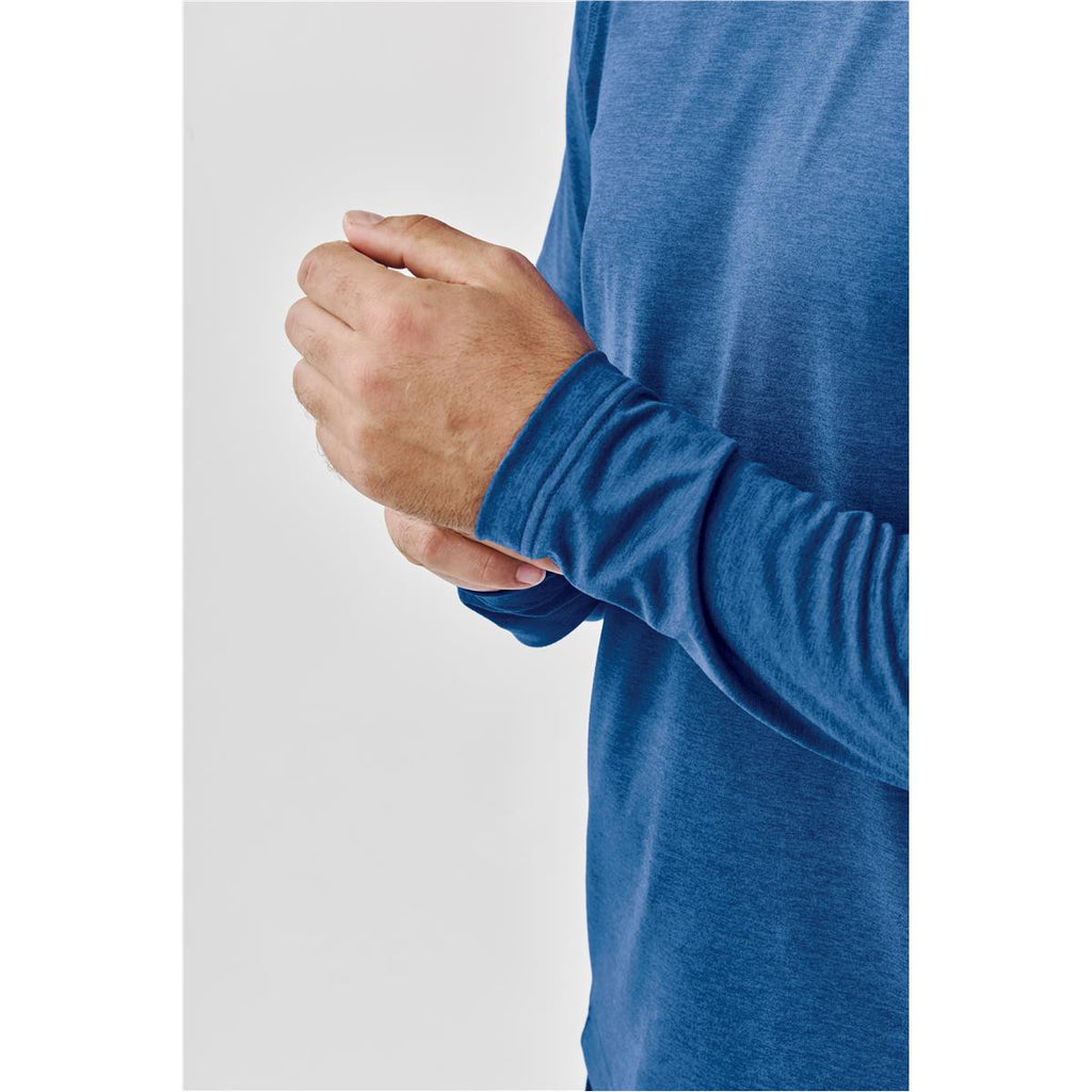 Men's Milano L/S Crew Neck - Classic Blue Heather