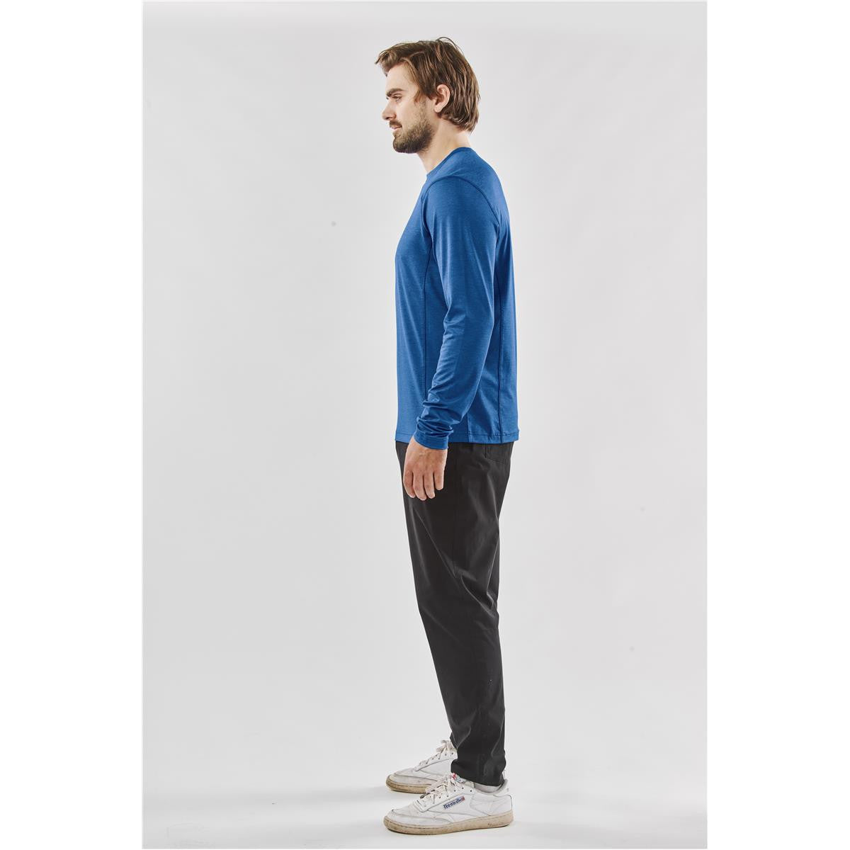 Men's Milano L/S Crew Neck - Rust Heather