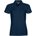 Women Piranha Performance Polo - Black / Granite