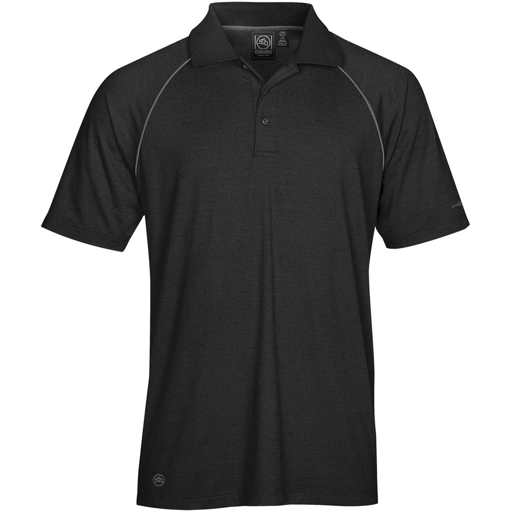 Men's Piranha Performance Polo - Black / Granite