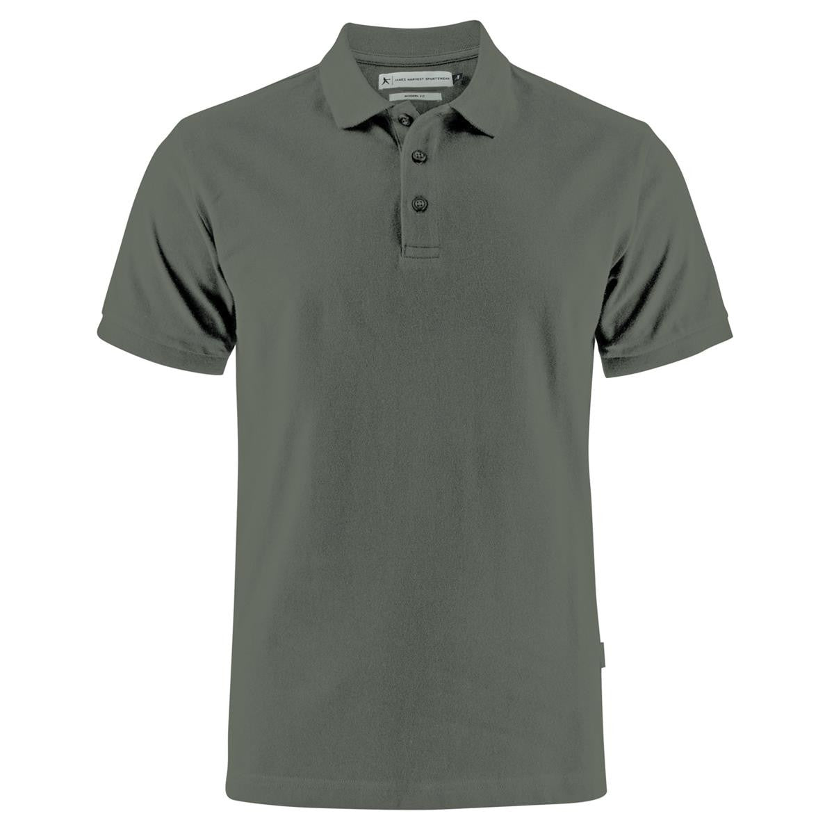 Neptune Regular Men's Cotton Polo - Anthracite