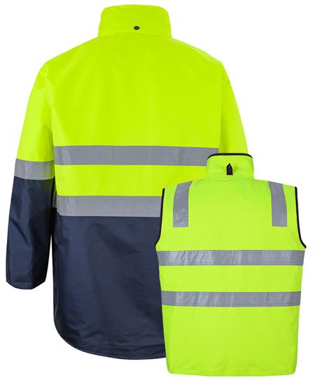 JB's Hi Vis (D+N) Long Line 4 in 1 Jacket
