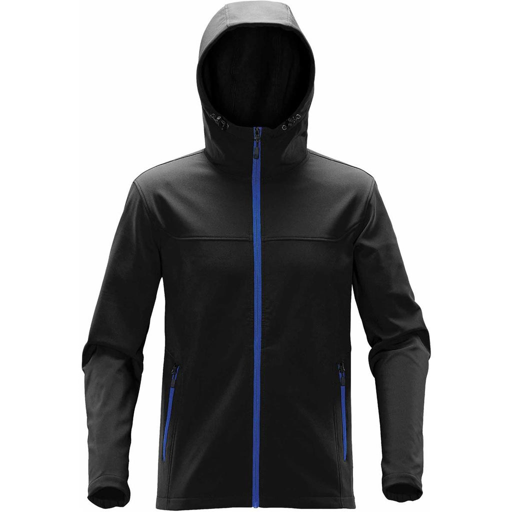 Men's Orbiter Softshell Hoody - Black / Bright Red