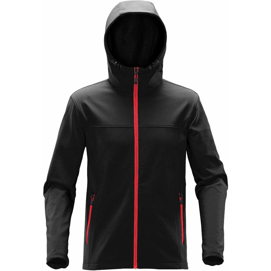 Men's Orbiter Softshell Hoody - Black / Dolphin