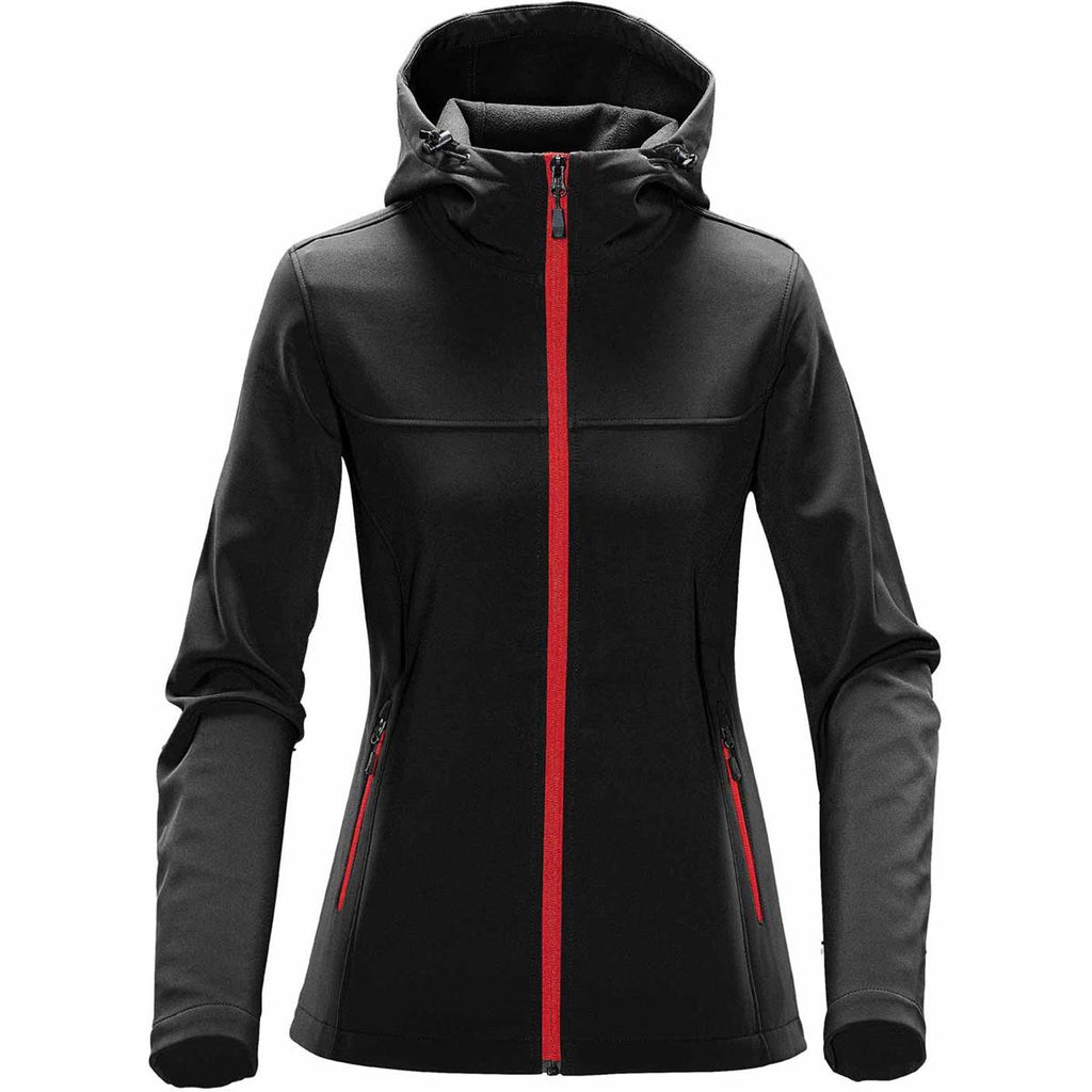 Women's Orbiter Softshell Hoody - Black / Dolphin