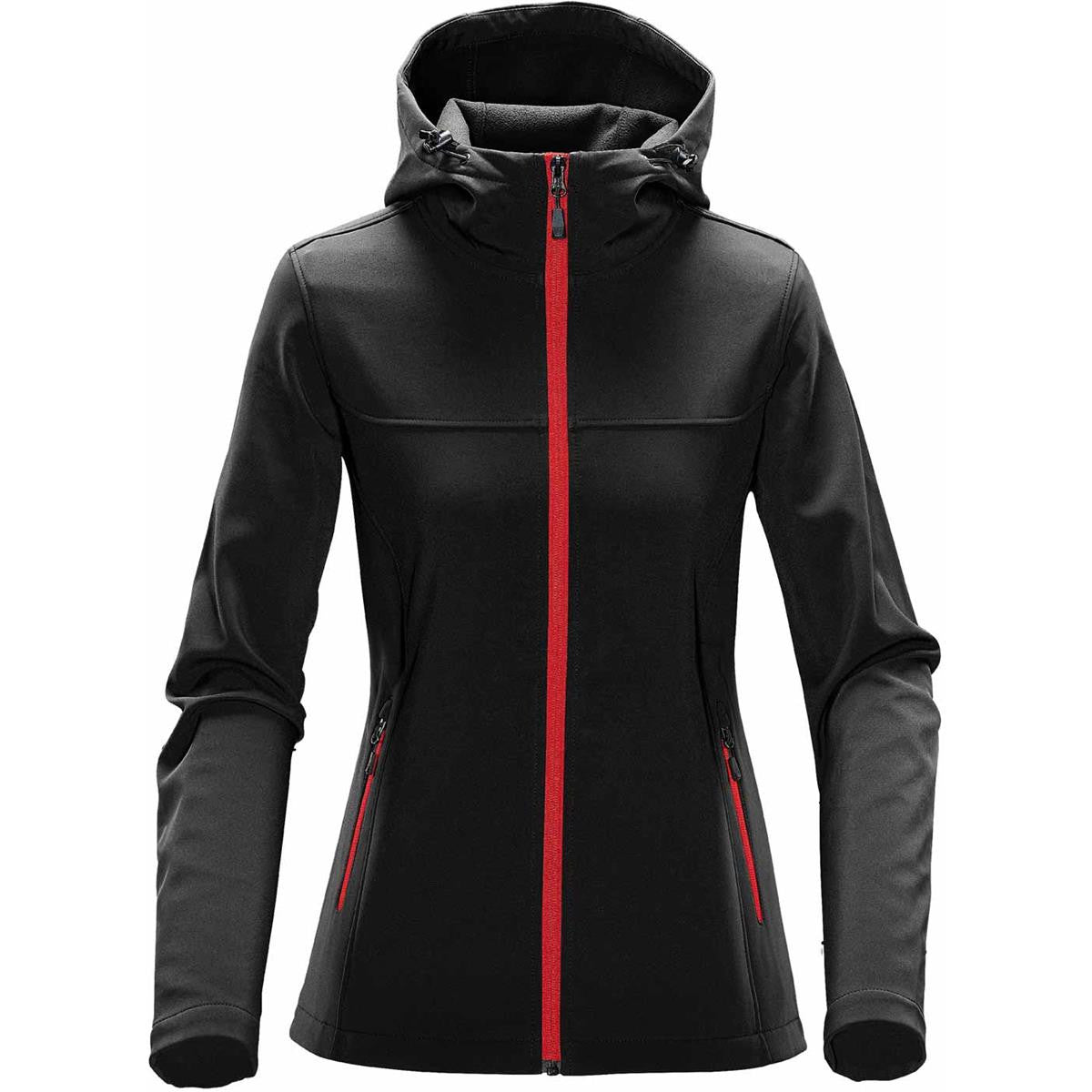 Women's Orbiter Softshell Hoody - Black / Dolphin