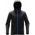 Men's Orbiter Softshell Hoody - Black / Azure Blue