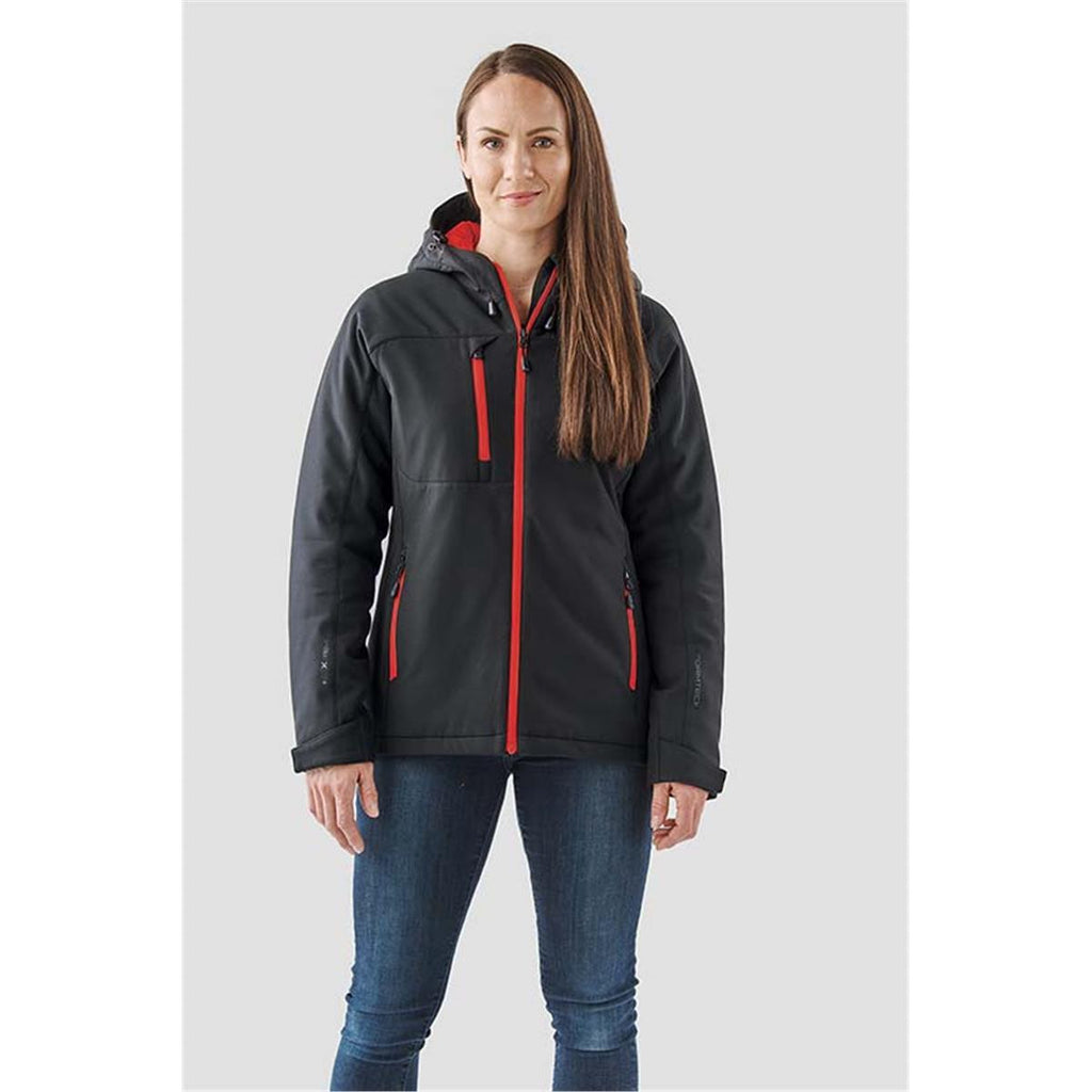 Women's Orbiter Insulated Softshell - Black / Red