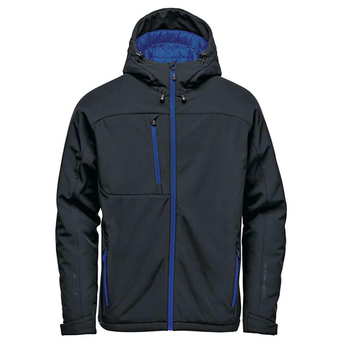 Men's Orbiter Insulated Softshell - Black / Azure Blue