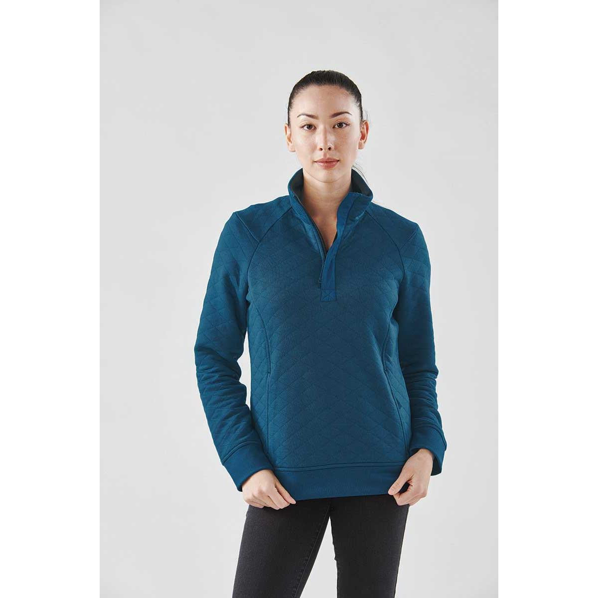 Women's Montebello Thermal 1/4 Zip Pullover - Dark Charcoal Heather
