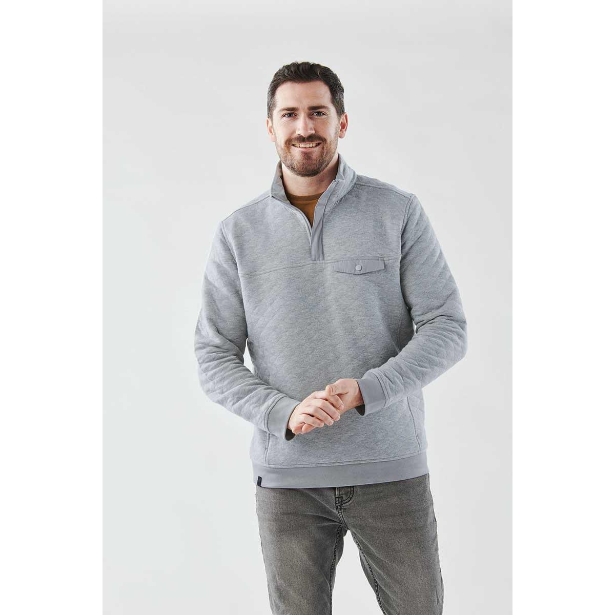 Men's Montebello Thermal 1/4 Zip Pullover - Dark Charcoal Heather