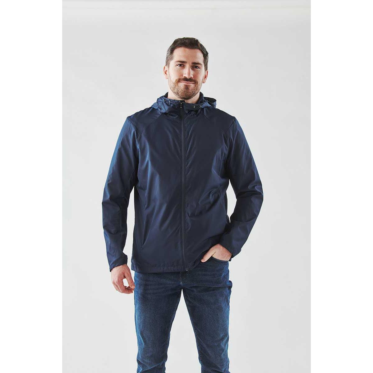 Men's Pacifica Wind Jacket - Black / Bright Red