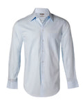 M7100L Men's Self Stripe Long Sleeve Shirt