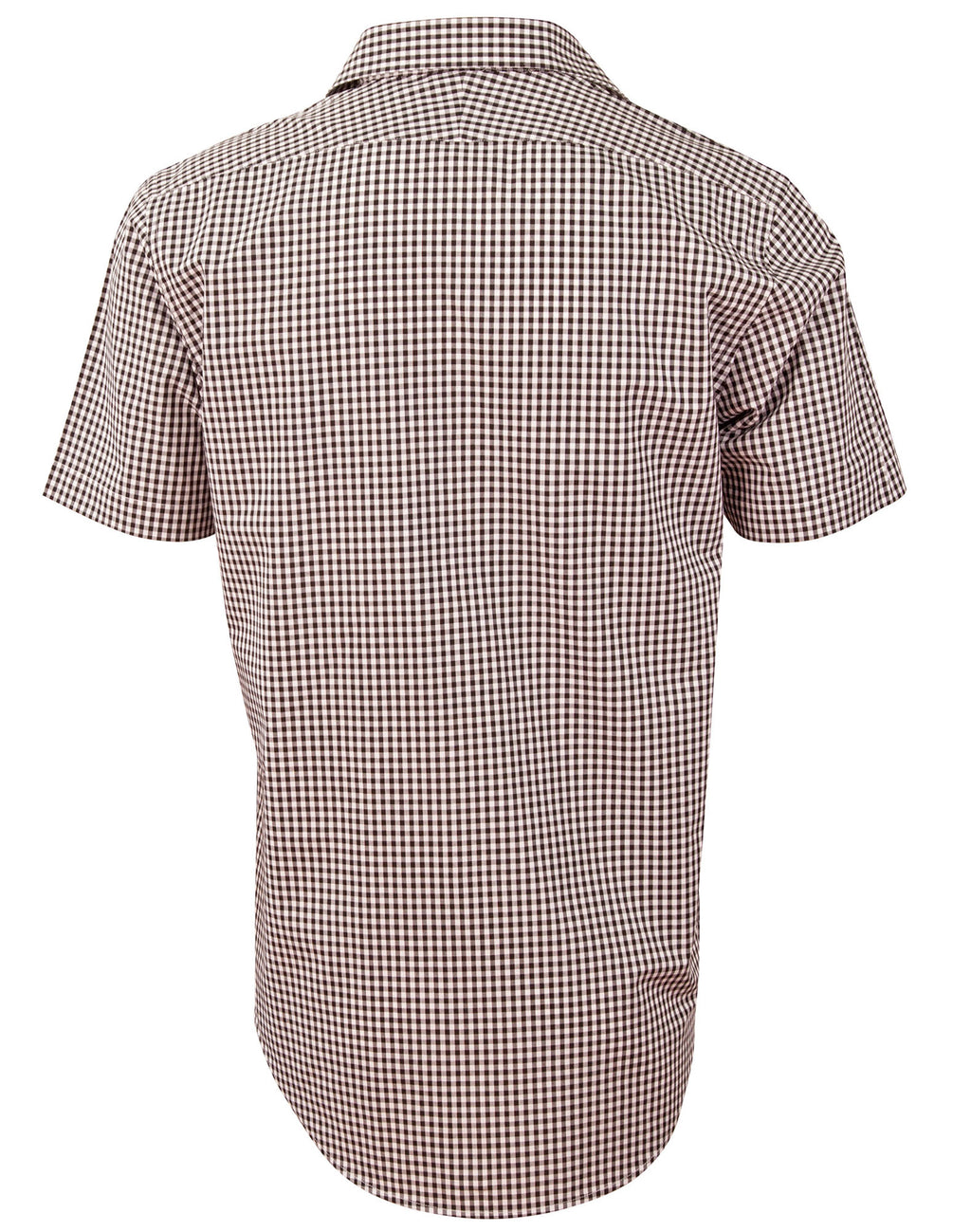 M7330S Men’s Gingham Check Short Sleeve Shirt 2