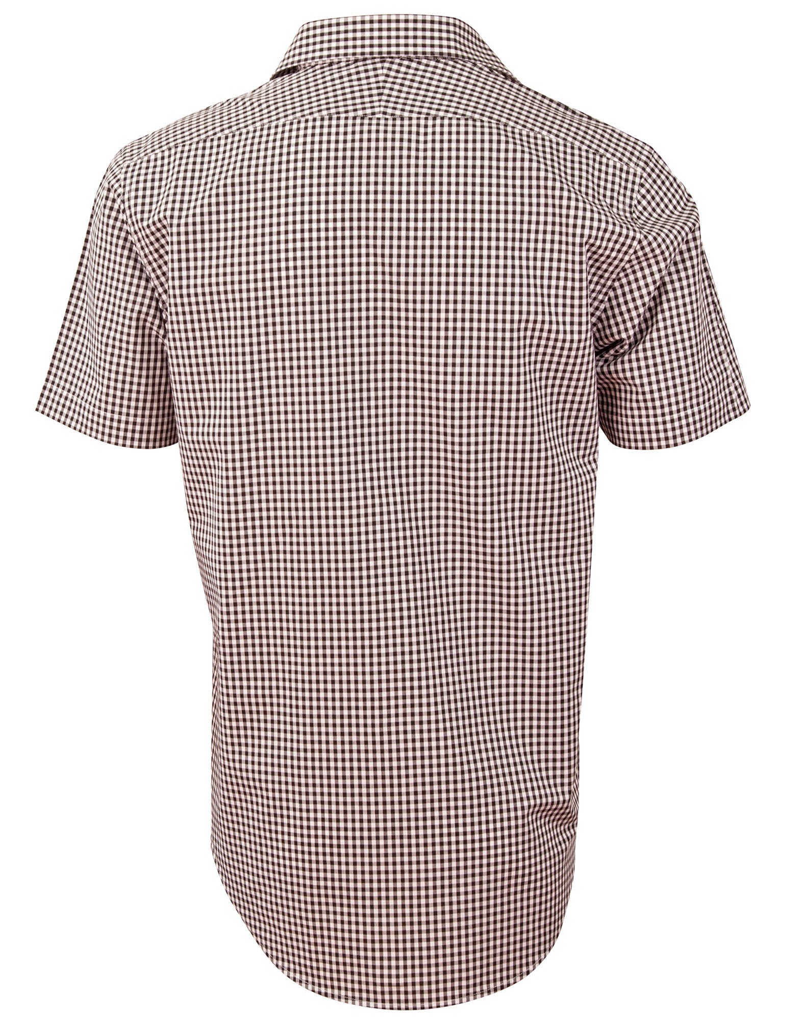M7330S Men’s Gingham Check Short Sleeve Shirt 2