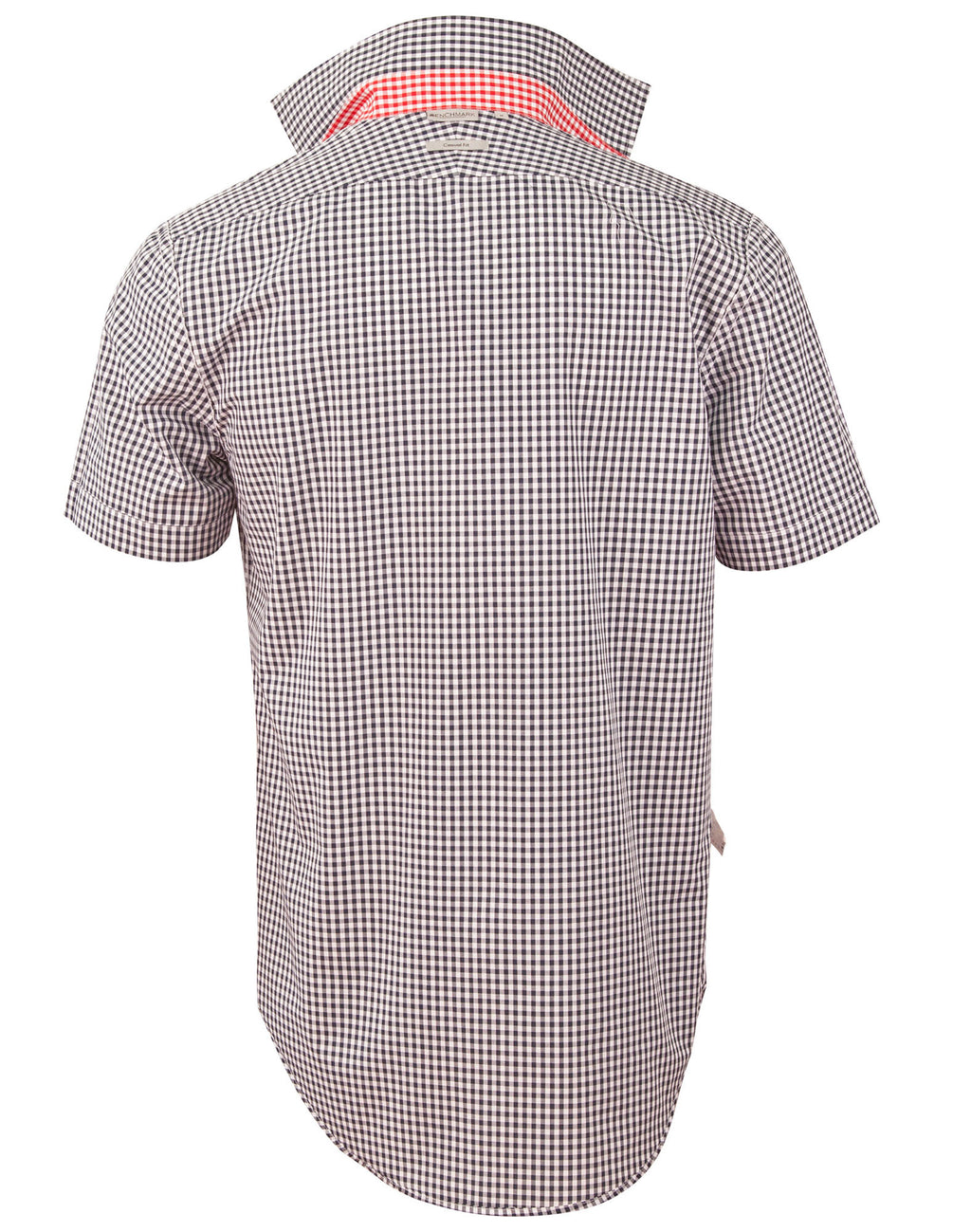 M7330S Men’s Gingham Check Short Sleeve Shirt 5