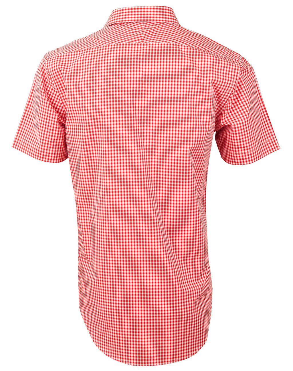 M7330S Men’s Gingham Check Short Sleeve Shirt 6