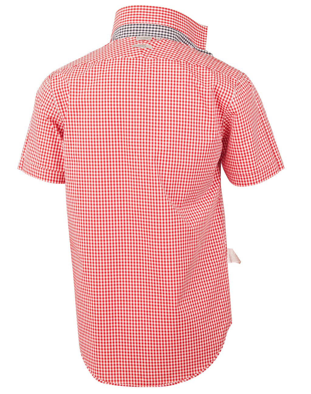 M7330S Men’s Gingham Check Short Sleeve Shirt 7
