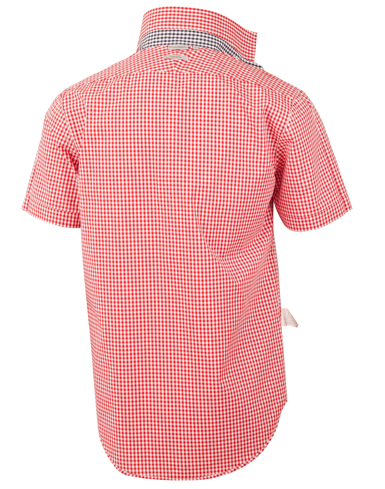 M7330S Men’s Gingham Check Short Sleeve Shirt 7