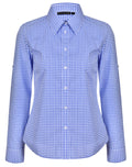 M8300L Ladies’ Gingham Check Long Sleeve Shirt