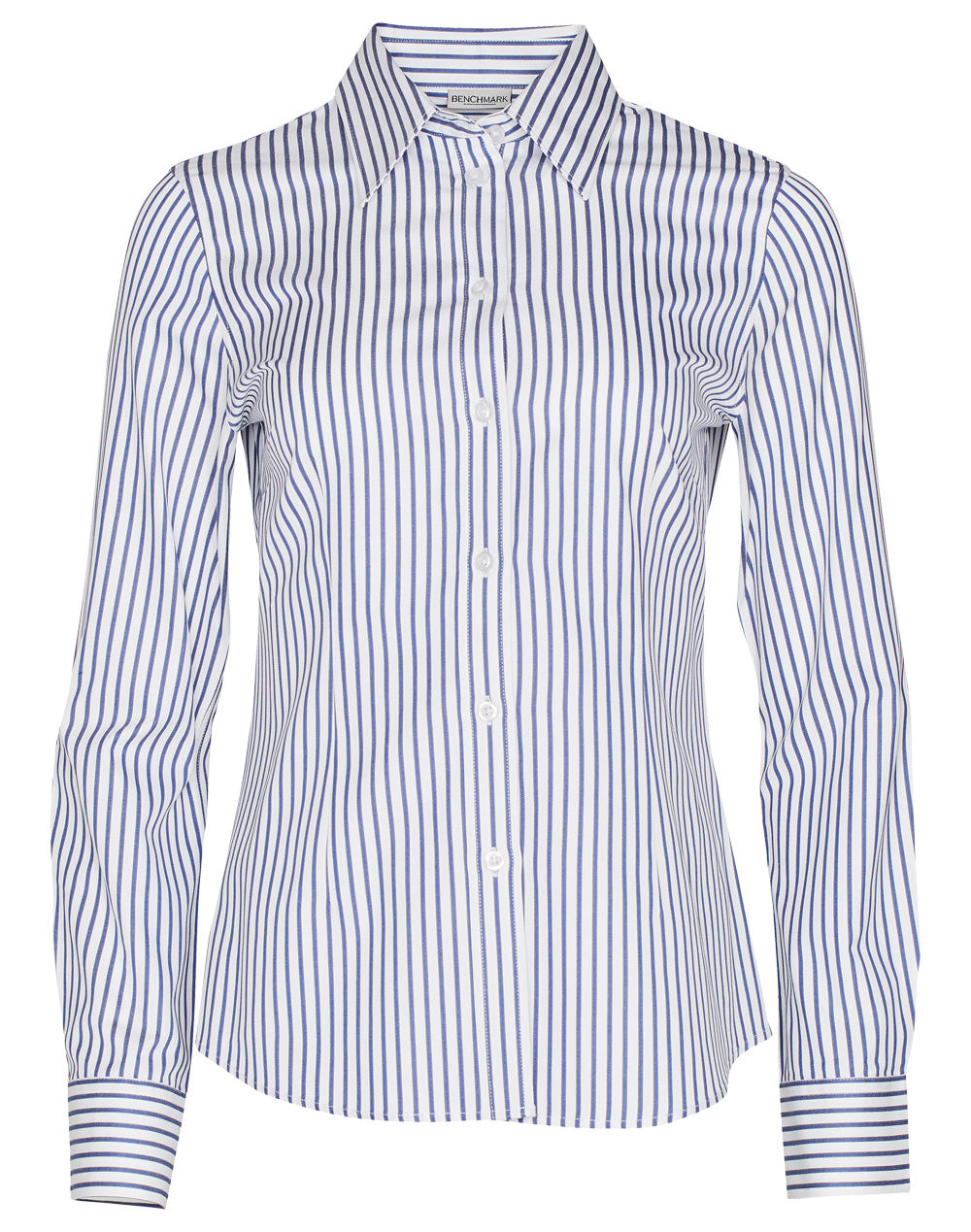M8310L Ladies'  Executive Sateen Stripe Long Sleeve Shirt