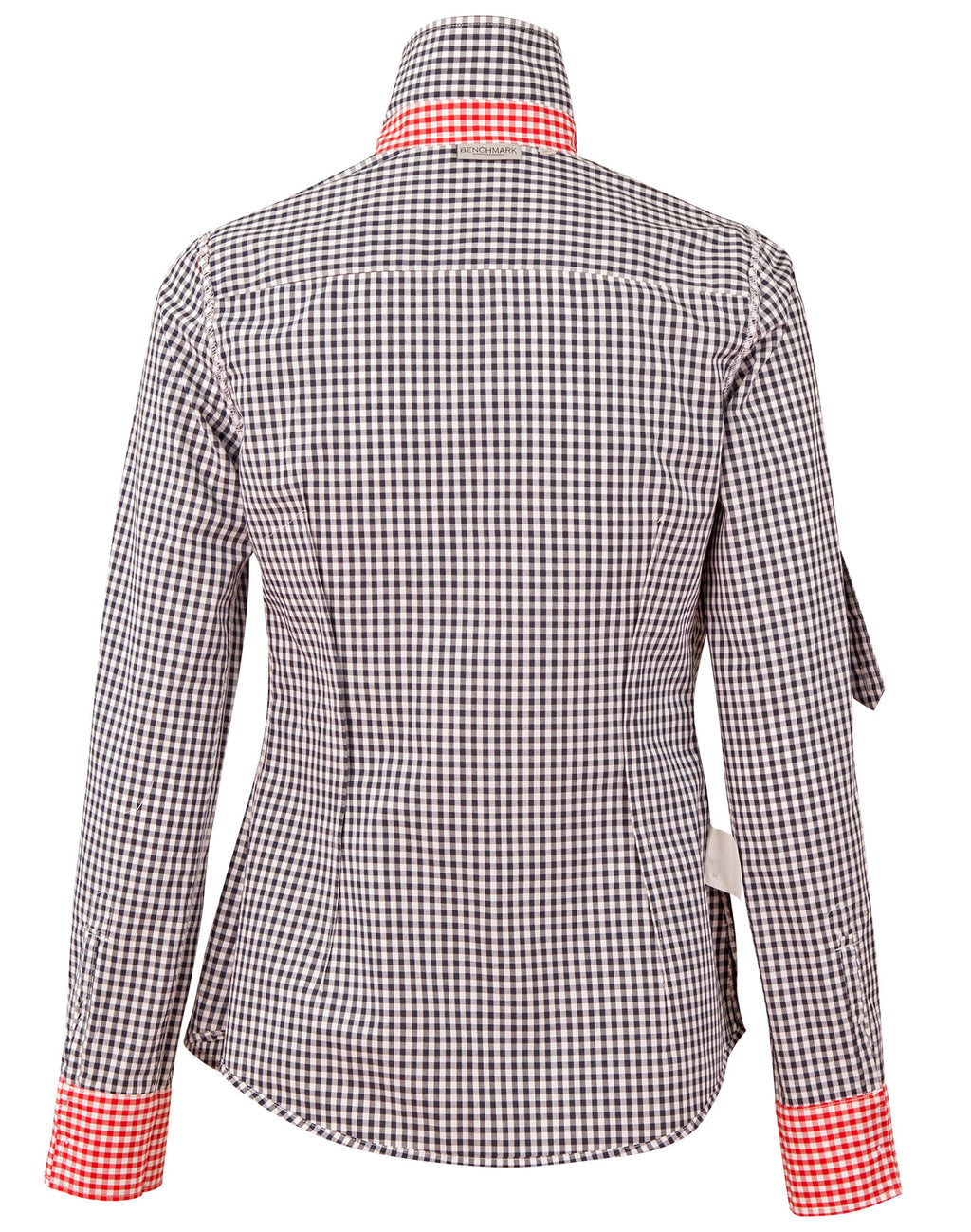 M8330L Ladies’ Gingham Check Long Sleeve Shirt 5