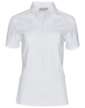 M8636S Women’s Full Zip Front Short Sleeve Tunic