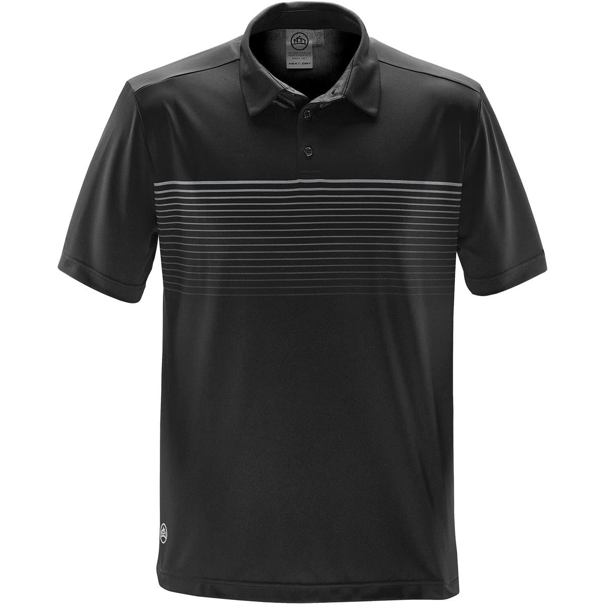 Men's Wavelength Polo - Black / Bright Red