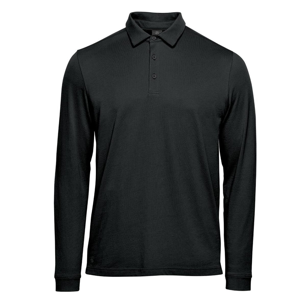 Men's Nevada L/S Micro Pique Polo - Granite