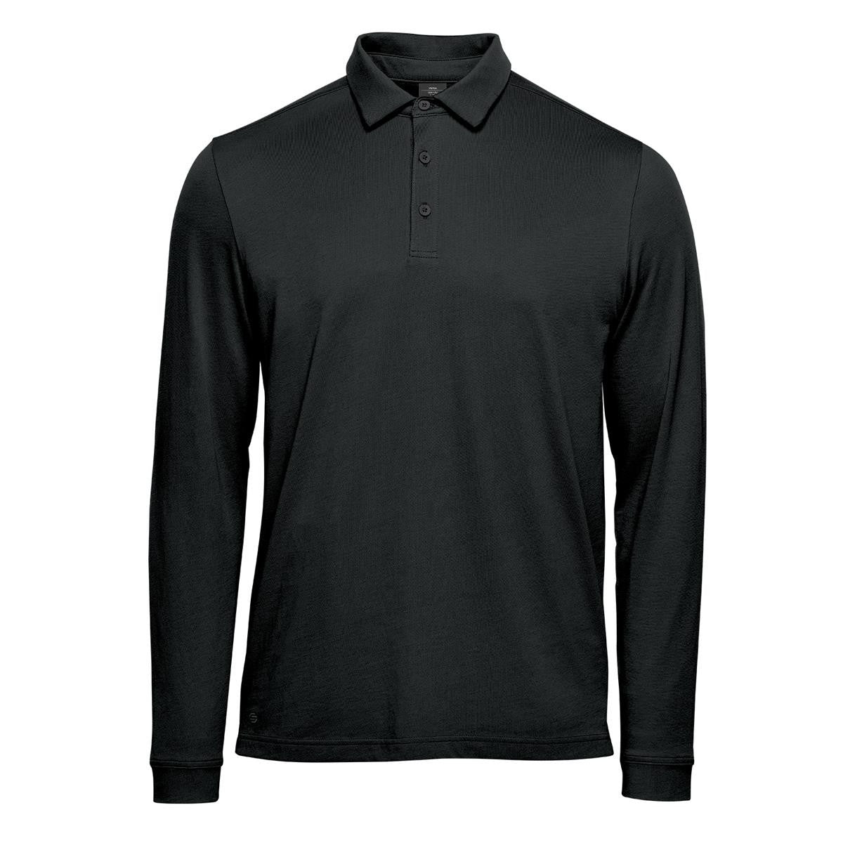 Men's Nevada L/S Micro Pique Polo - Granite