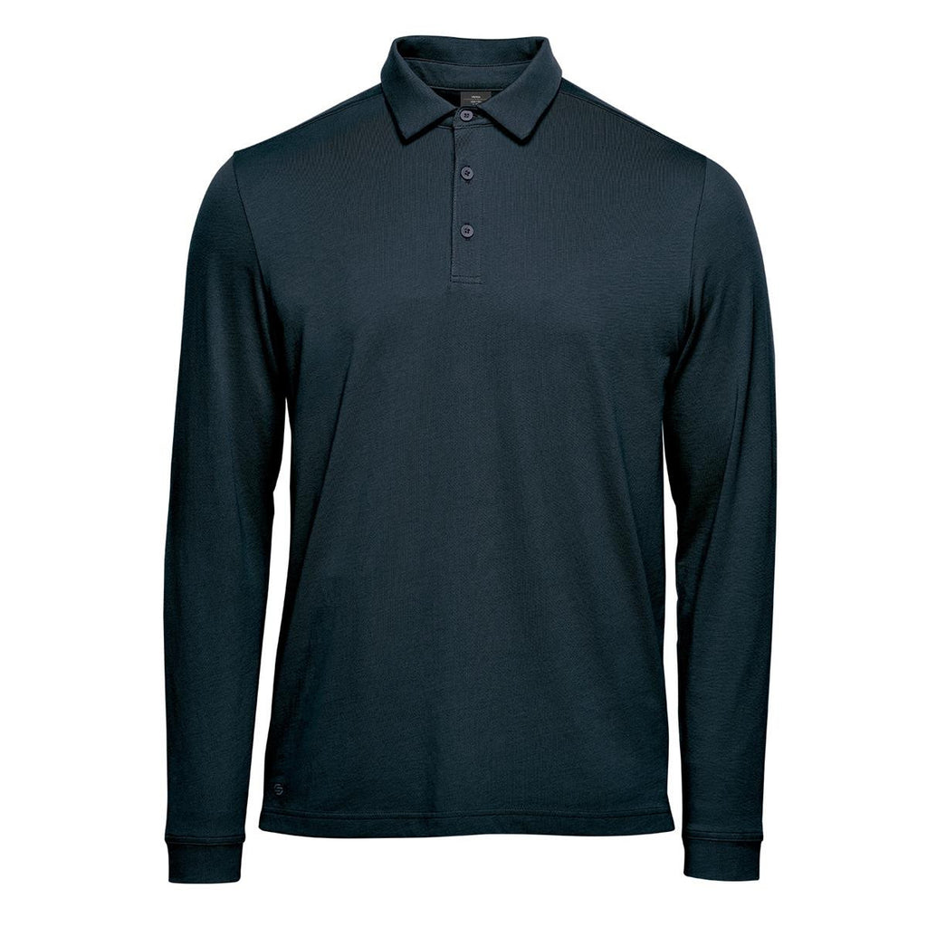 Men's Nevada L/S Micro Pique Polo - Black