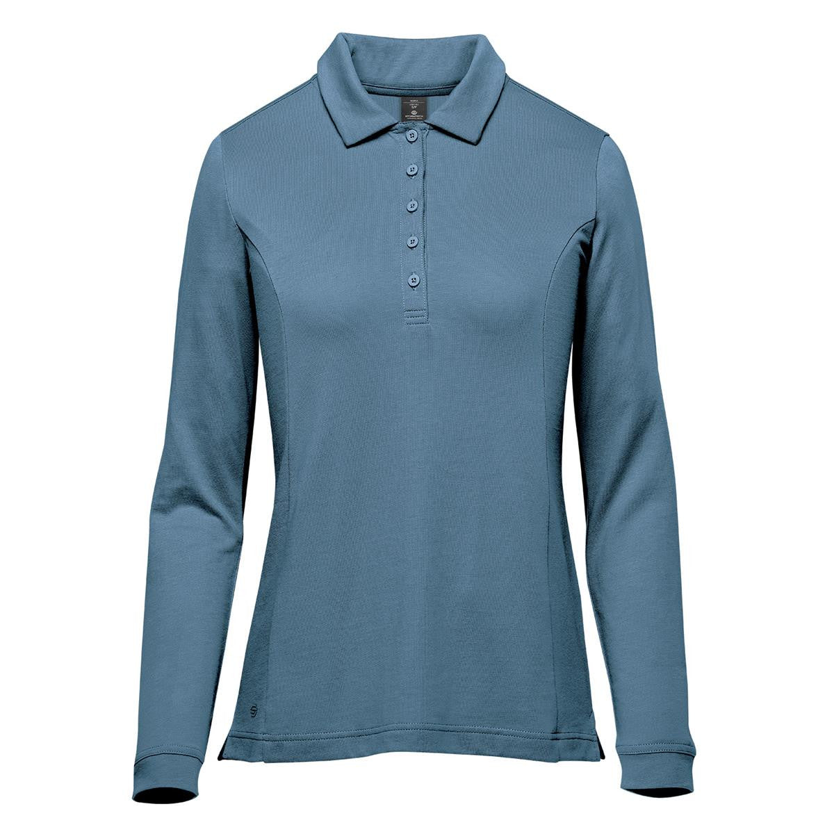 Women's Nevada L/S Micro Pique Polo - Storm Grey