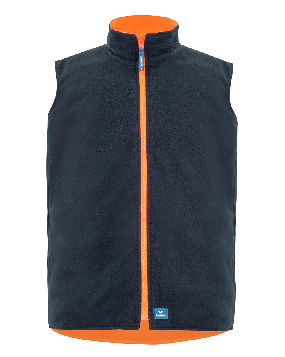 Hi-Vis 4-in-1 Utility Jacket & Vest in Fluoro Orange & Navy