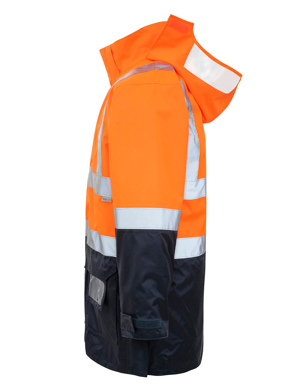 Hi-Vis 4-in-1 Utility Jacket & Vest in Fluoro Orange & Navy