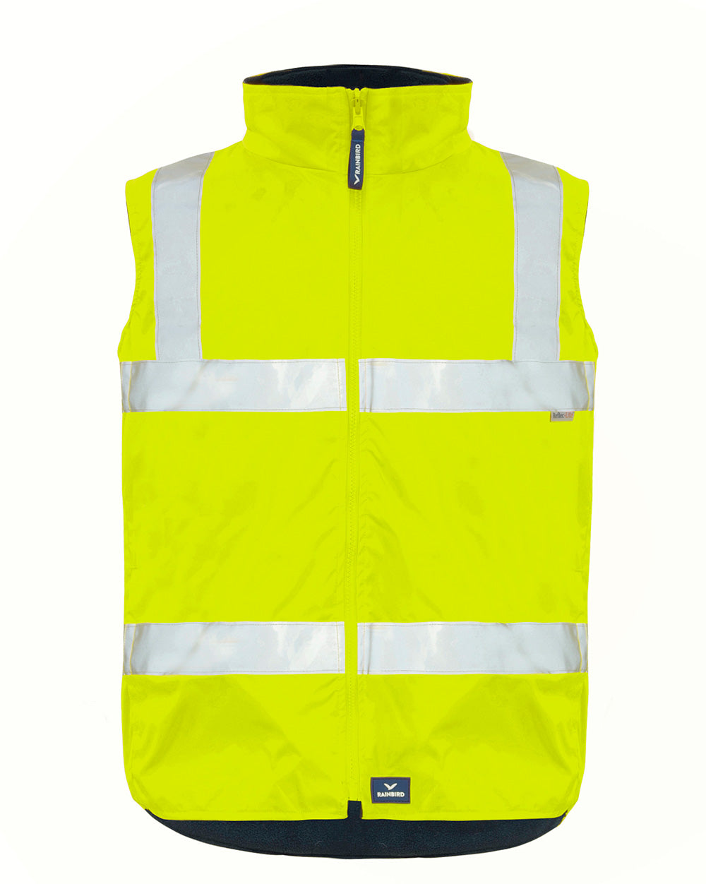 Hi-Vis 4-in-1 Utility Jacket & Vest in Fluoro Yellow & Navy