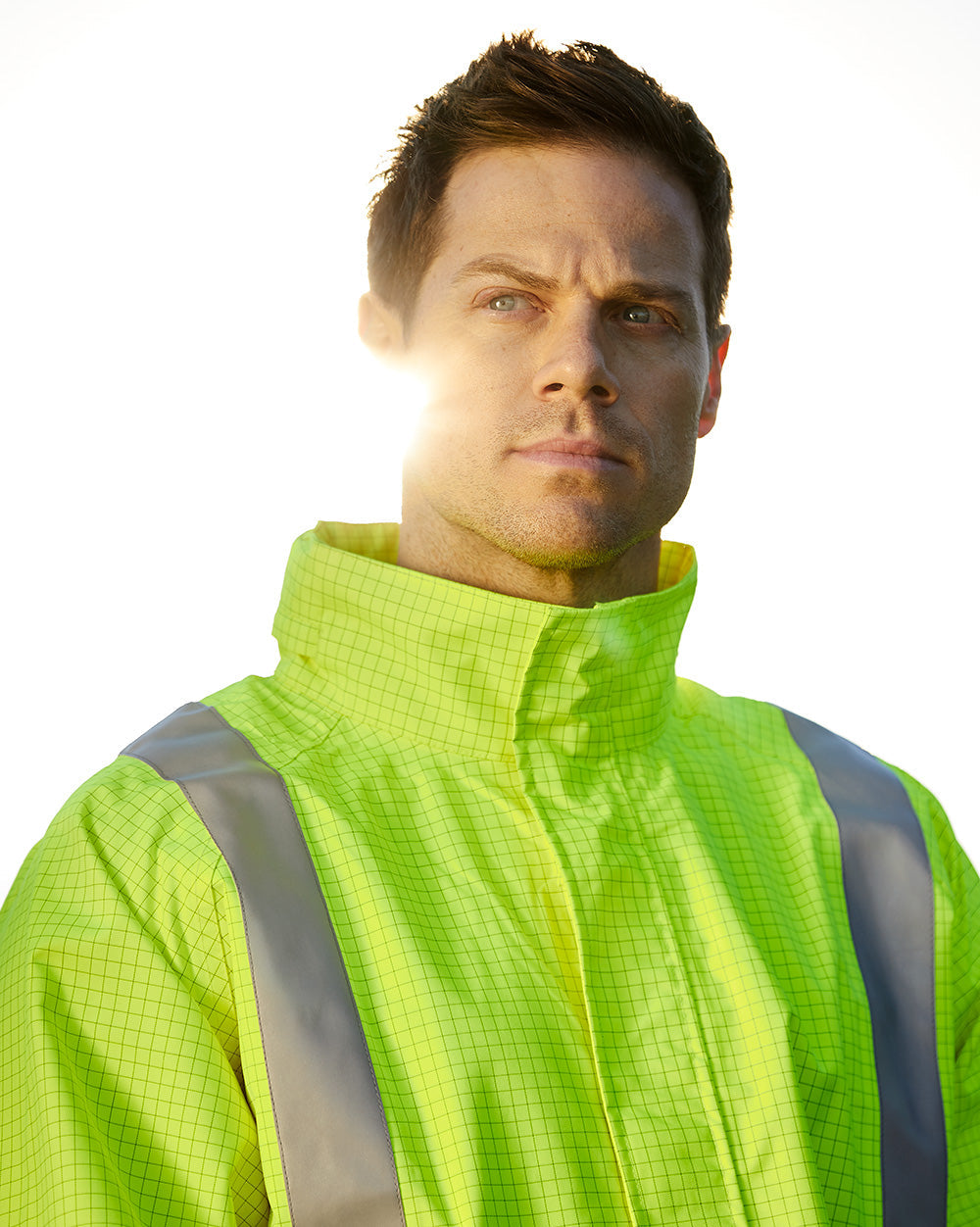Hi-Vis Barrier Jacket in Fluoro Yellow