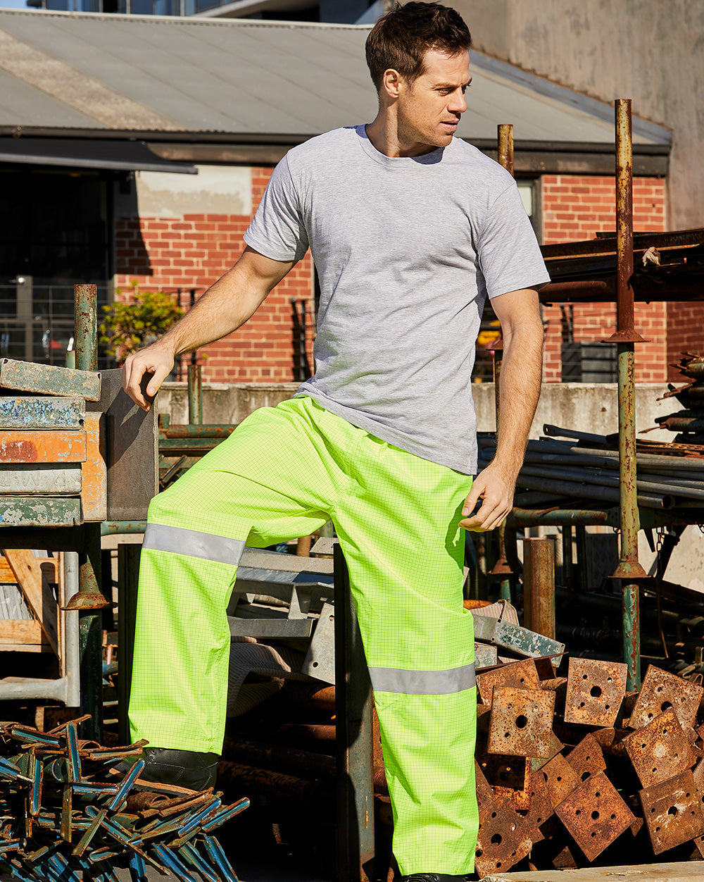 Hi-Vis Barrier Pant in Fluoro Yellow