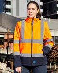 Hi-Vis Carroll Softshell Jacket in Fluoro Orange & Navy