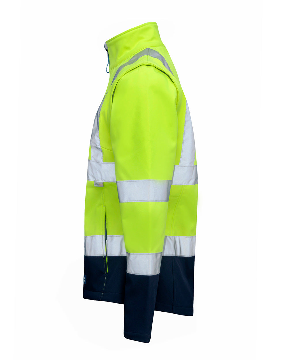Hi-Vis Carroll Softshell Jacket in Fluoro Yellow & Navy