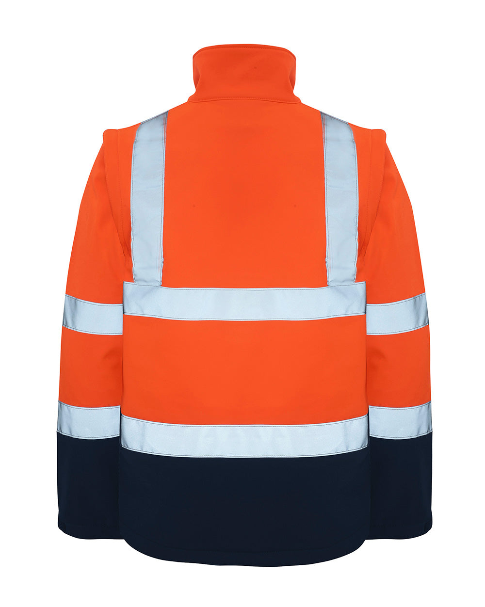 Hi-Vis Landy Softshell Jacket in Fluoro Orange & Navy